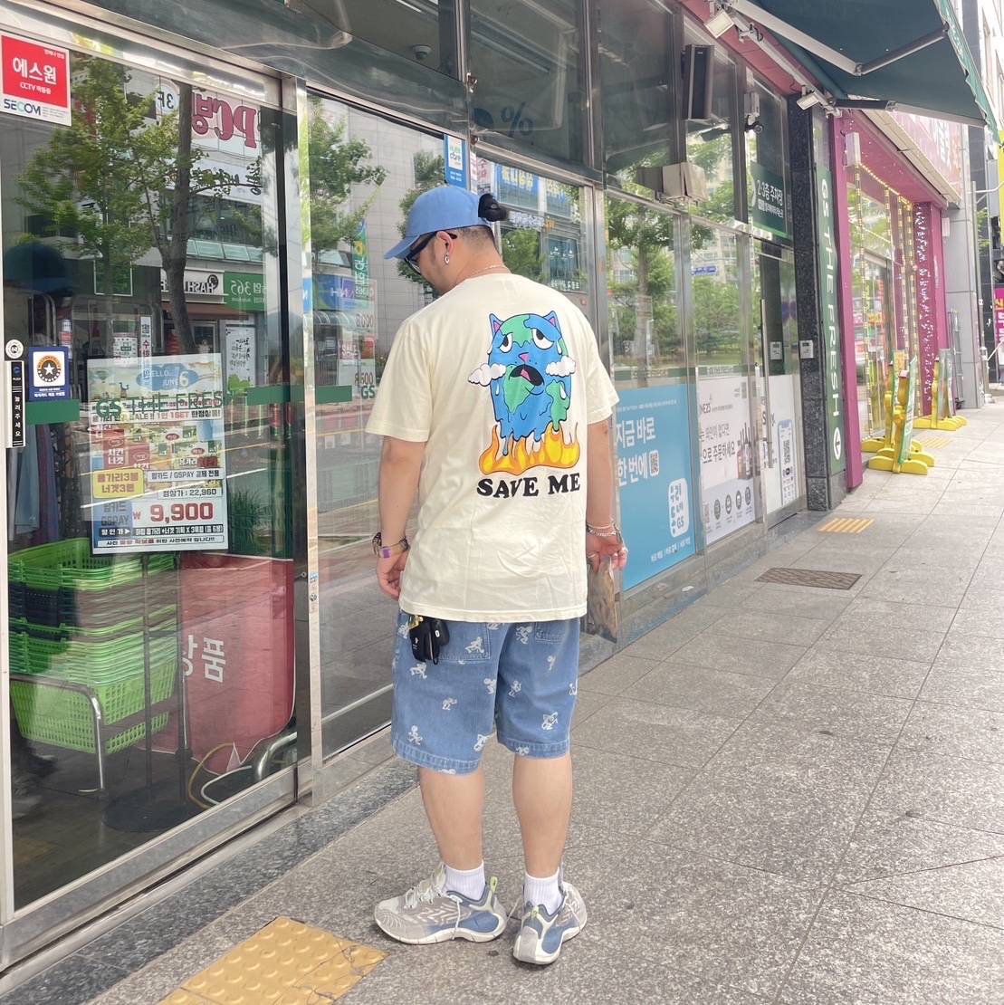 Reebok x END. Zig Kinetica II Jupiter Cold Grey Blue Hills 착용 스타일 - 1