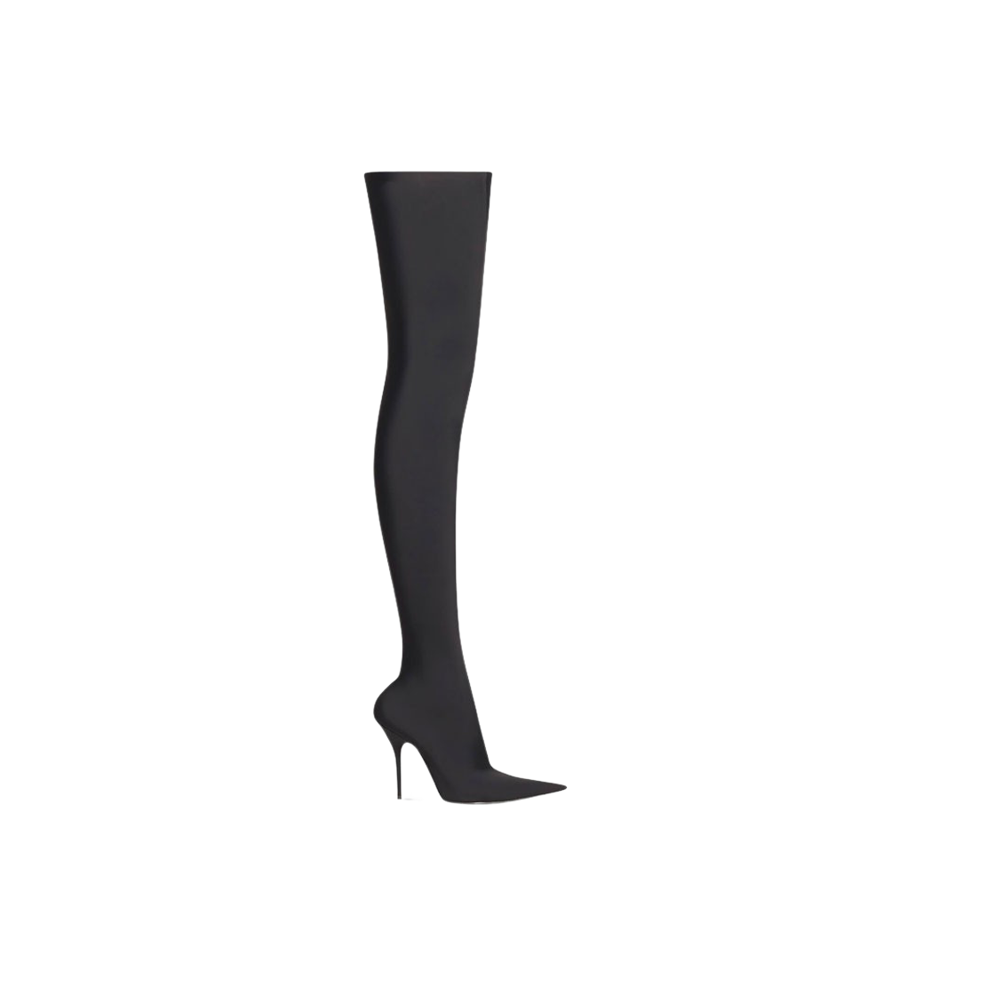 (W) 발렌시아가 나이프 110mm 오버 더 니 부츠 블랙((W) Balenciaga Knife 110mm Over The Knee Boot Black) - 1