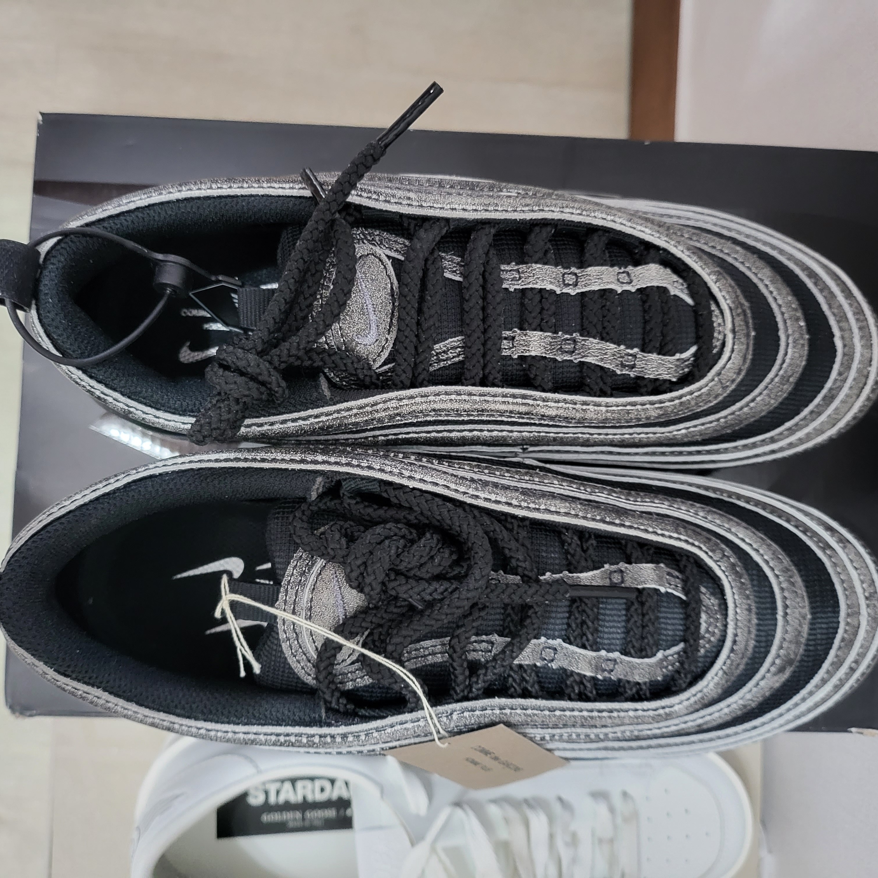 Nike x Comme des Garcons Air Max 97 Black 착용 스타일 - 1