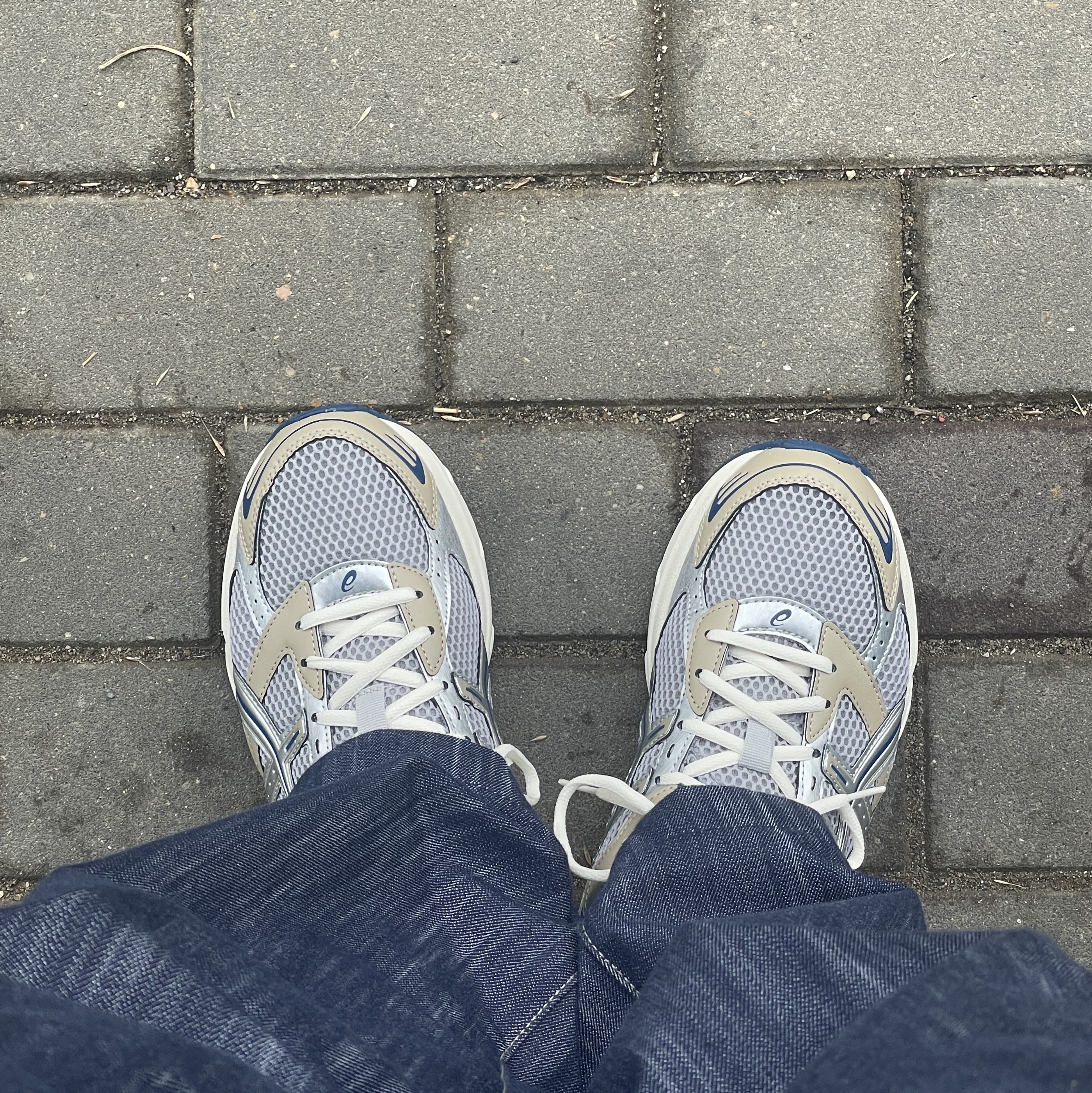Asics Gel-1130 Oyster Grey Pure Silver 착용 스타일