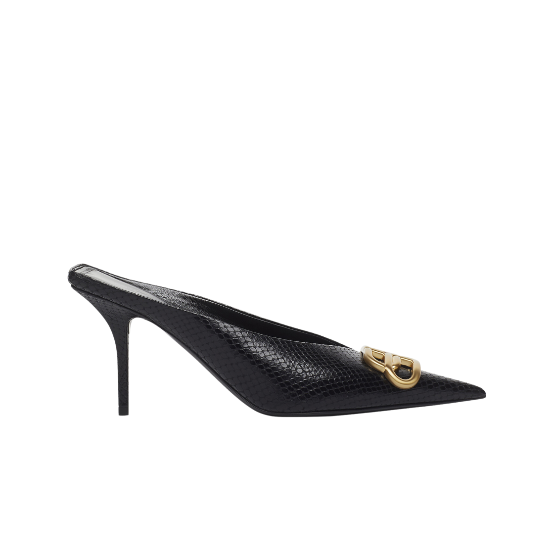 (W) 발렌시아가 스퀘어 나이프 BB 80mm 뮬 블랙