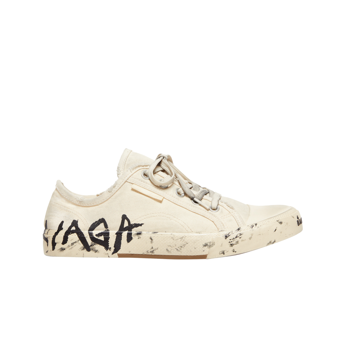 (W) 발렌시아가 파리 로우탑 그래피티 스니커즈 화이트((W) Balenciaga Paris Low Top Graffiti Sneakers White) - 1