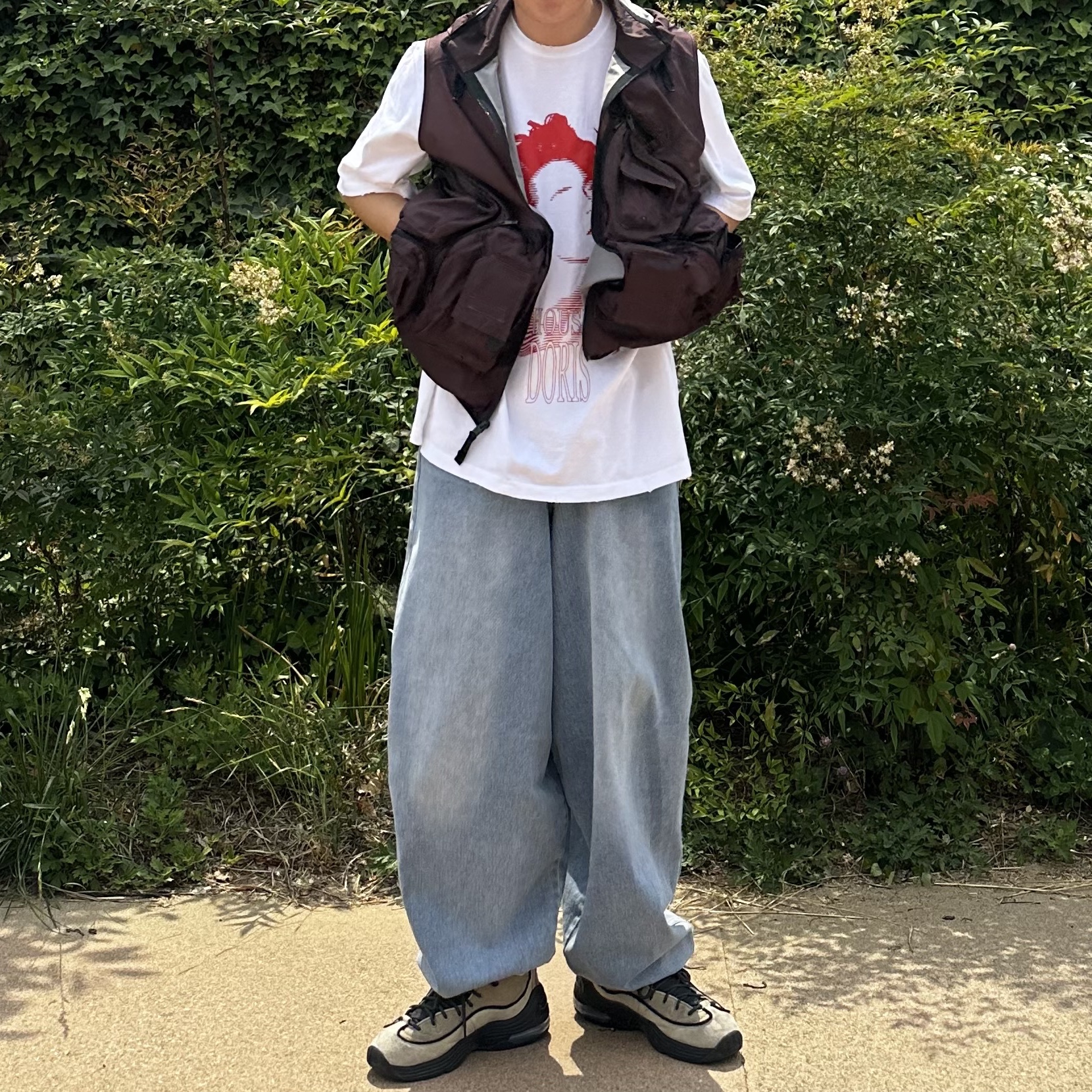 Nike x Drake Nocta NRG LR Track Jacket Dark Wine (DR2618-646), Nike x Stussy Air Penny II Rattan and Limestone 착용 스타일 - 1