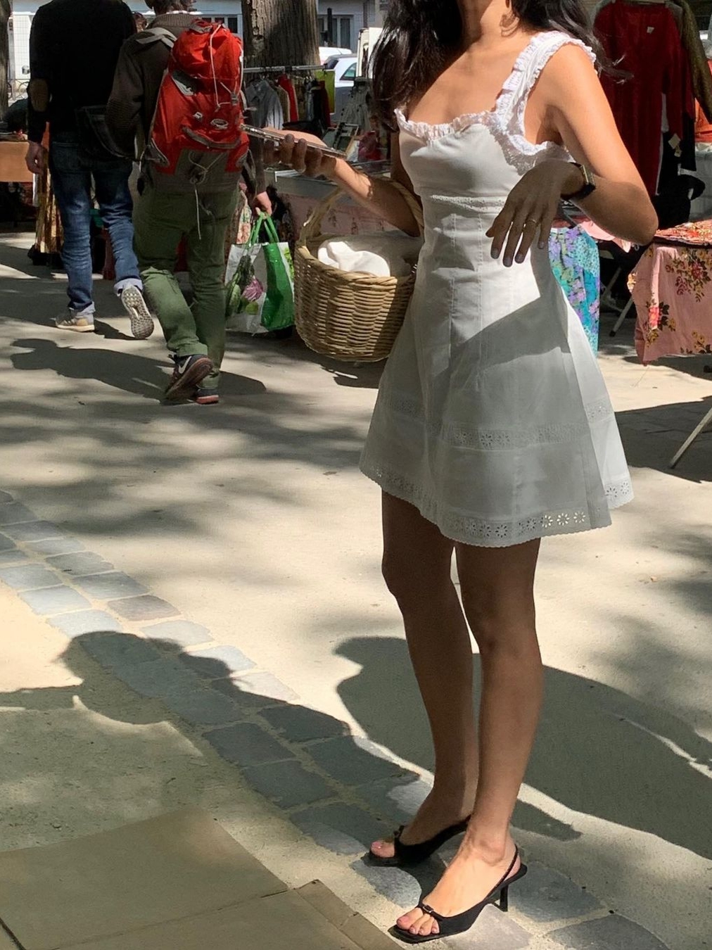 [KREAM 단독] STU Women Lace Dress White 착용 스타일 - 2