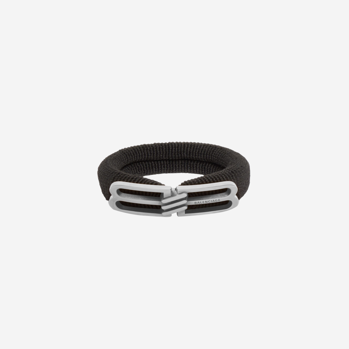 (W) Balenciaga BB Icon Hair Tie Black 상세 이미지 1