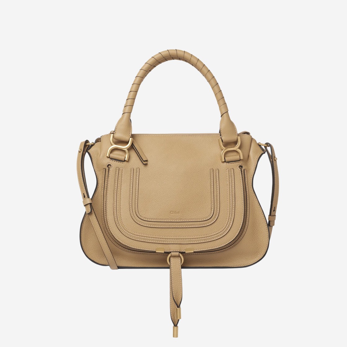 Chloe Marcie Double Carry Bag Soft Tan 상세 이미지 1