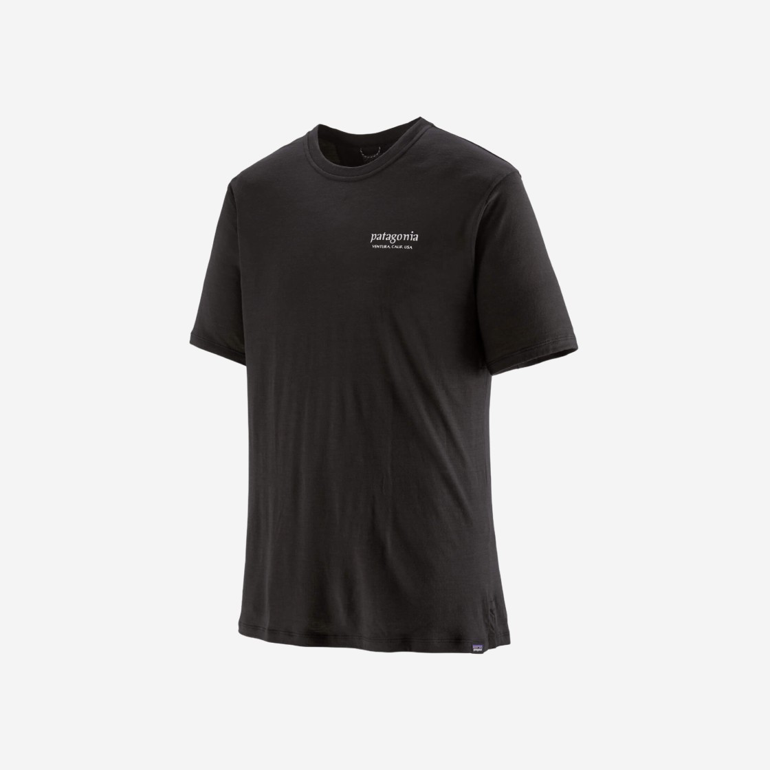 Patagonia Capilene Cool Merino Graphic T-Shirt Heritage Header Black 상세 이미지 1