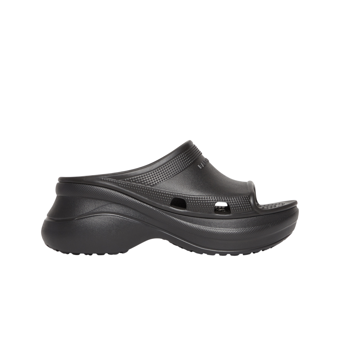 677389W1S8E1000 (W) Balenciaga x Crocs Pool Slide Sandal Black