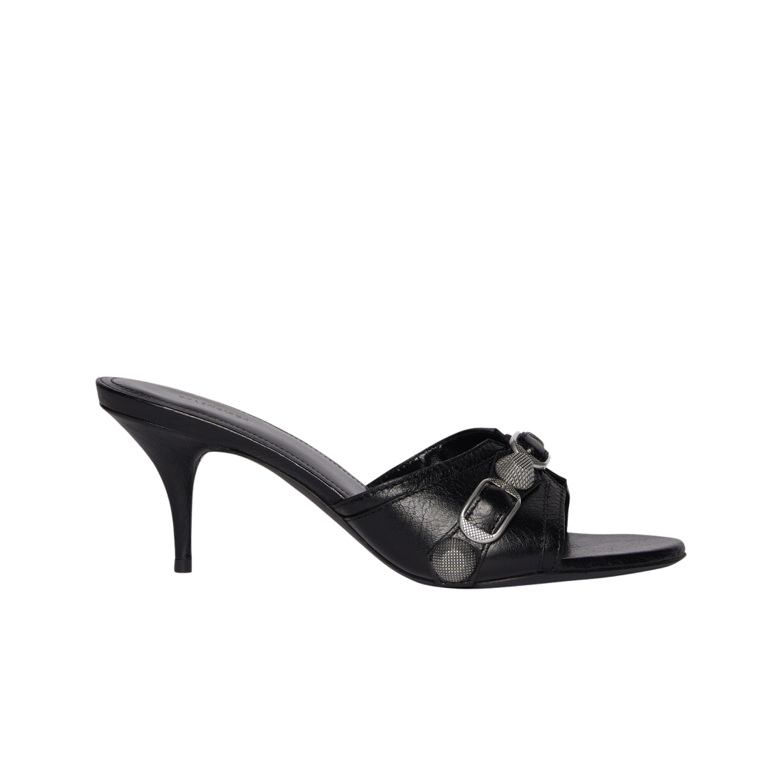 694347WAD4E1081 (W) Balenciaga Cagole 70mm Sandal Black