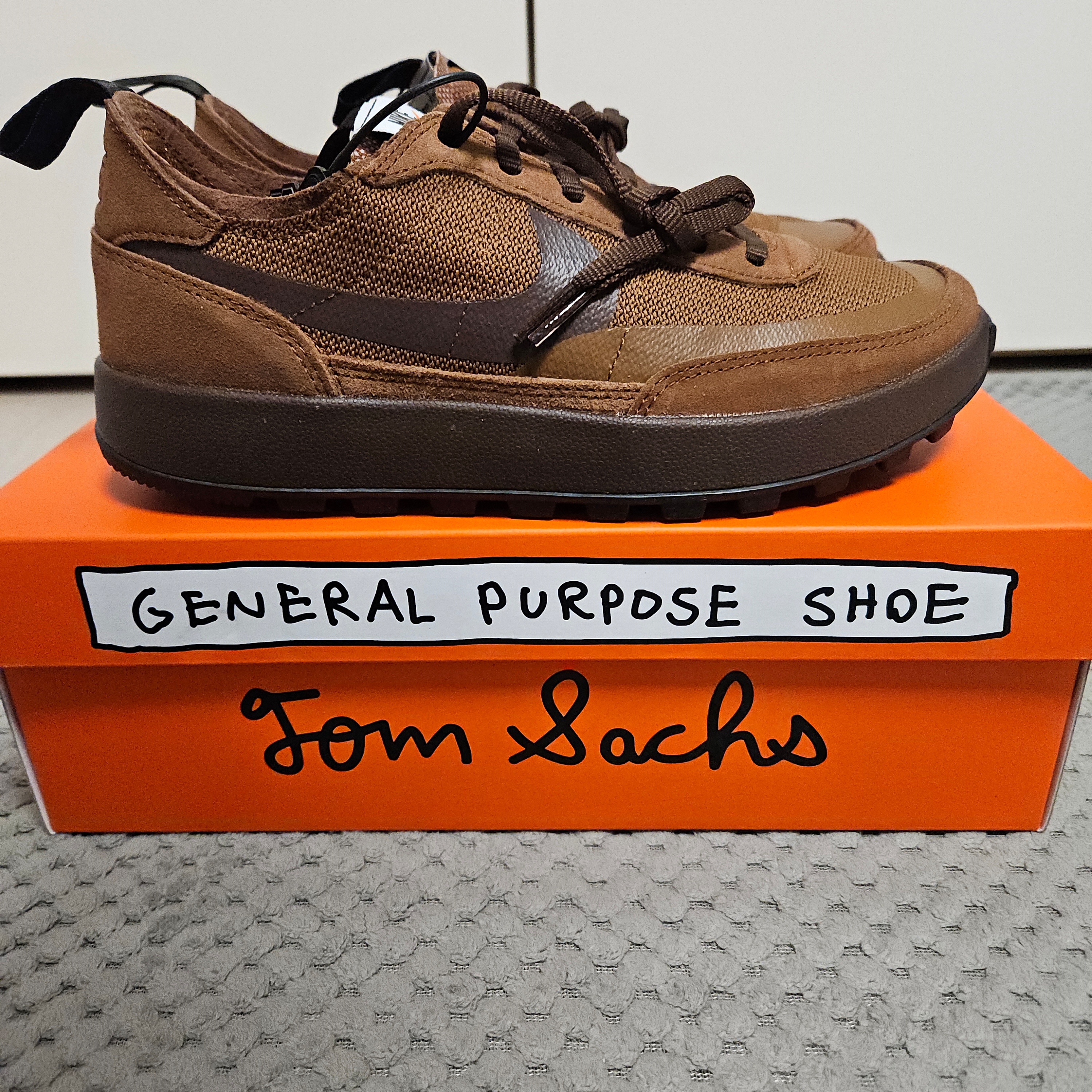 Nike x Tom Sachs General Purpose Shoe Brown 착용 스타일 - 5