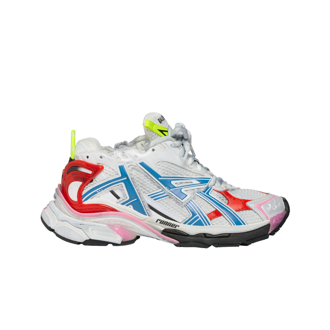 (W) 발렌시아가 러너 스니커즈 화이트 멀티컬러((W) Balenciaga Runner Sneakers White Multicolor) - 1