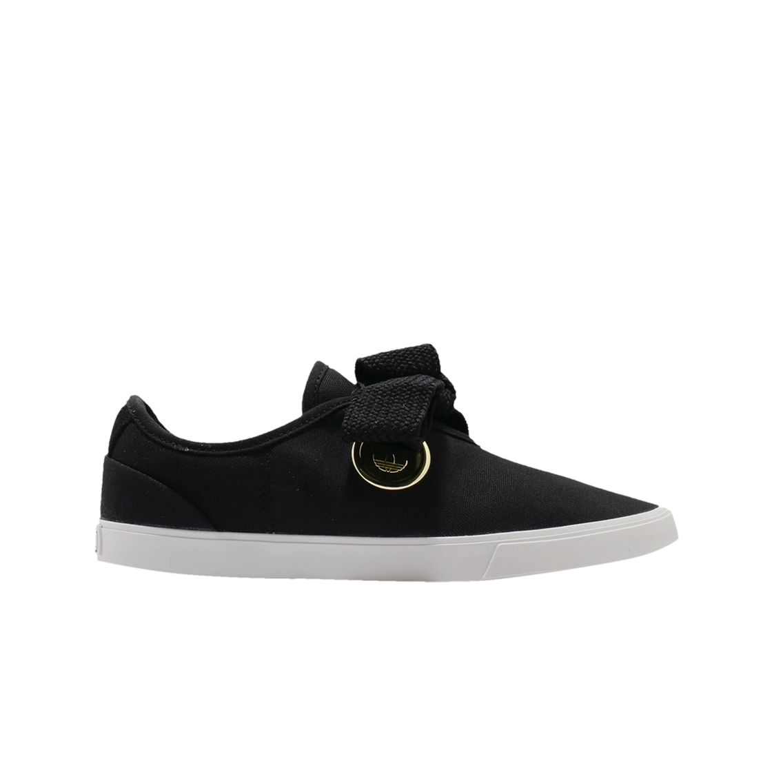 (W) 아디다스 슬릭 로우 코어 블랙 골드 메탈릭((W) Adidas Sleek Low Core Black Gold Metallic) - 1