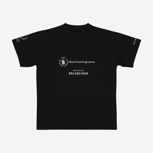 발렌시아가 WFP 미디움 핏 티셔츠 블랙