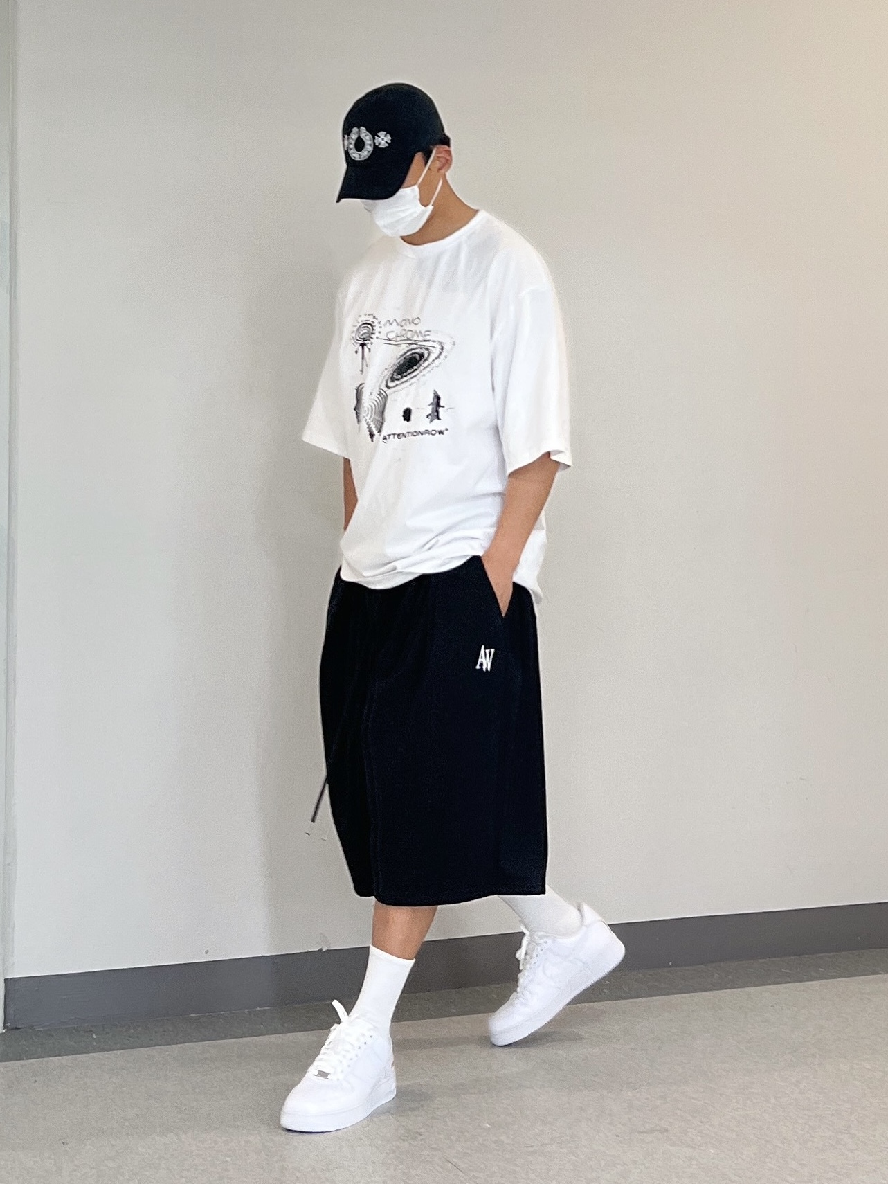 Nike x Supreme Air Force 1 Low White 착용 스타일 - 2