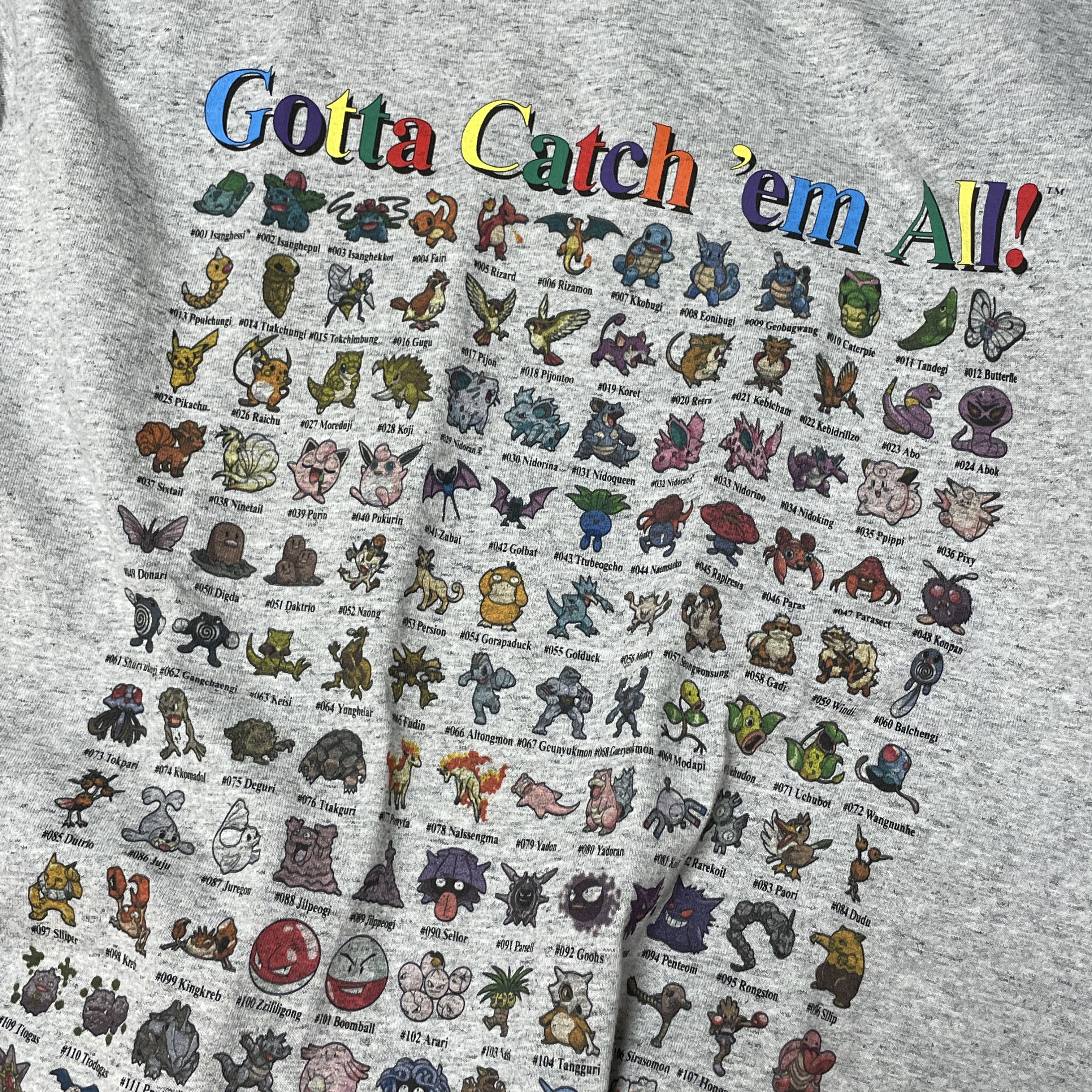 Thisisneverthat x Pokemon 151 T-Shirt Heather Grey 착용 스타일