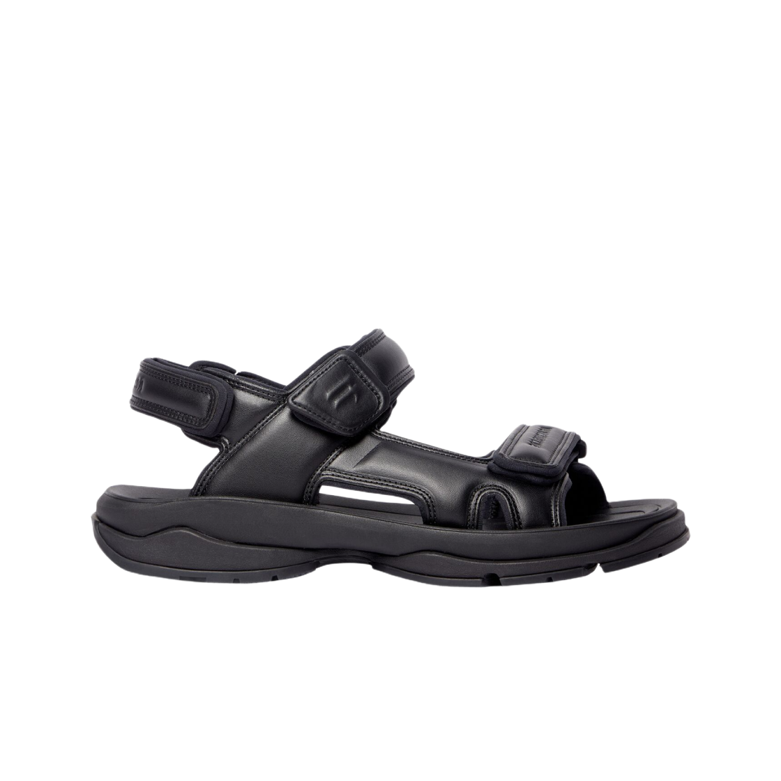 (W) 발렌시아가 투어리스트 샌들 블랙((W) Balenciaga Tourist Sandal Black) - 1
