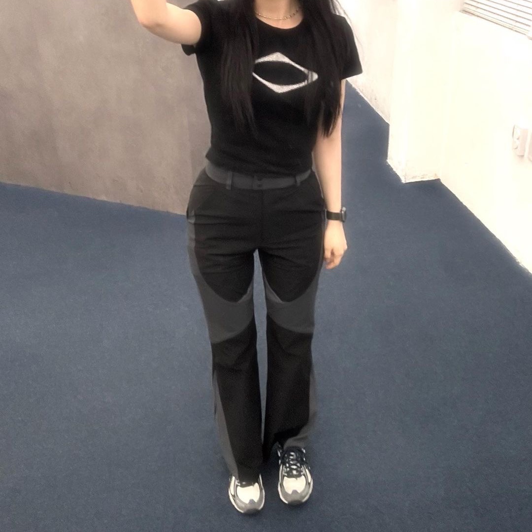 Art of Field Bootscut Long Pants Black, Art of Field Bootscut Long Pants Blue Gray 착용 스타일