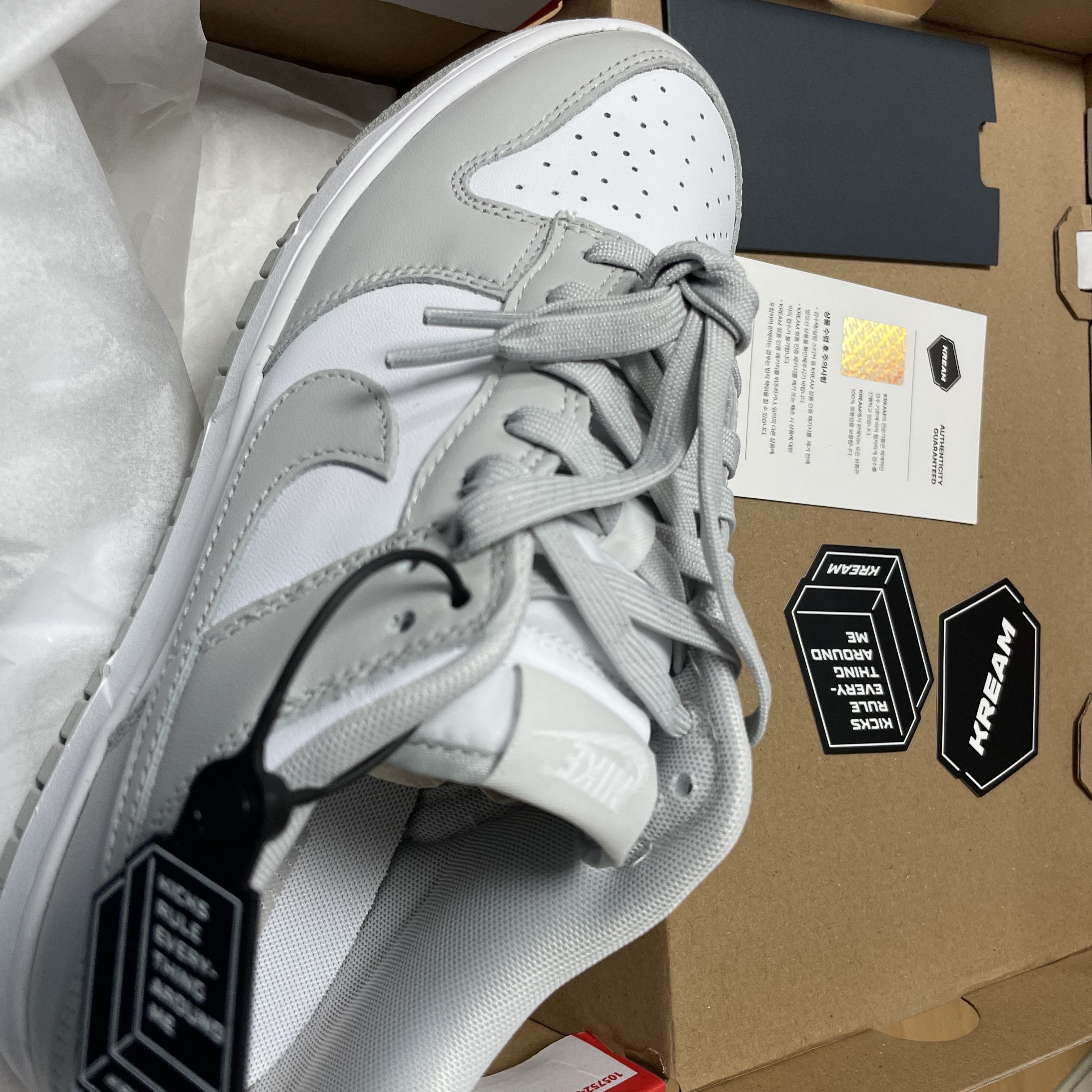 Nike Dunk Low Retro Grey Fog 착용 스타일