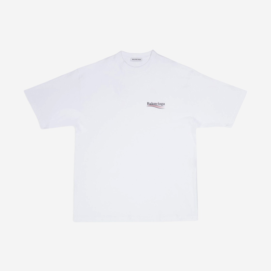 (W) Balenciaga Political Campaign Large Fit T-Shirt White 상세 이미지 1