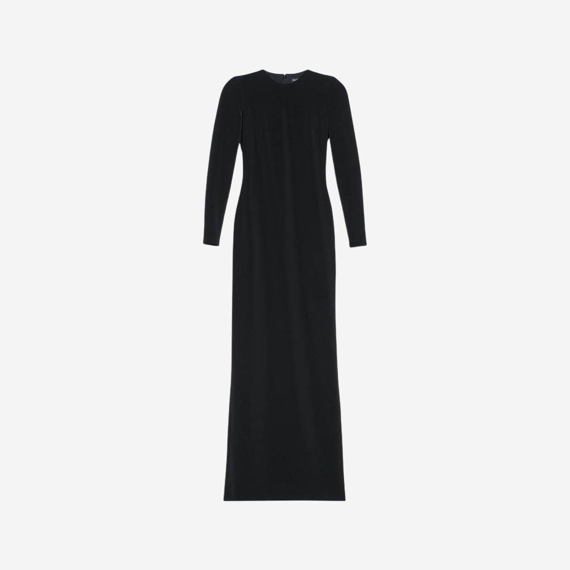 (W) Balenciaga Maxi Crewneck Dress Black 상세 이미지 1