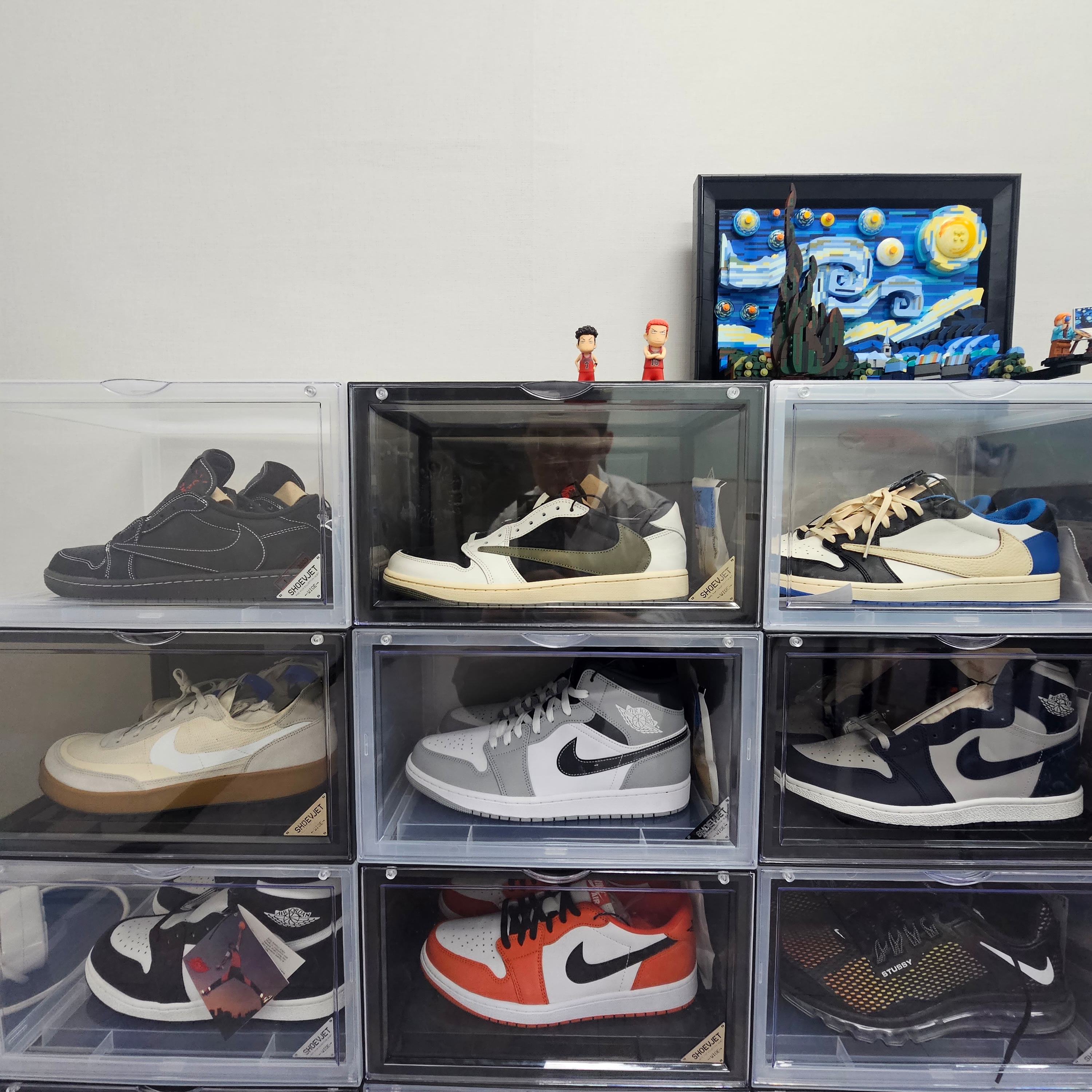 (W) Jordan 1 x Travis Scott Retro Low OG SP Medium Olive 착용 스타일 - 4