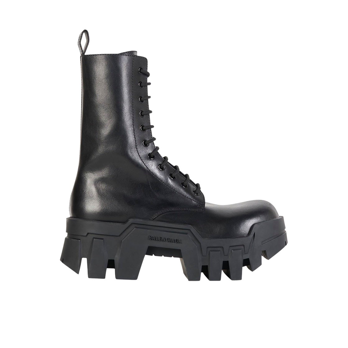 (W) 발렌시아가 불도저 레이스업 부츠 블랙((W) Balenciaga Bulldozer Lace-Up Boot Black) - 1