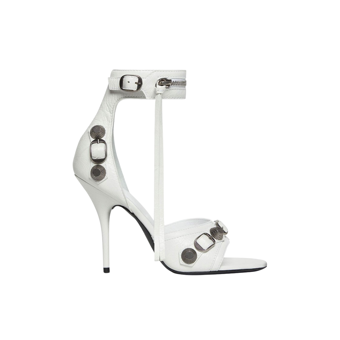 (W) 발렌시아가 카골 110mm 샌들 옵틱 화이트((W) Balenciaga Cagole 110mm Sandal Optic White) - 1