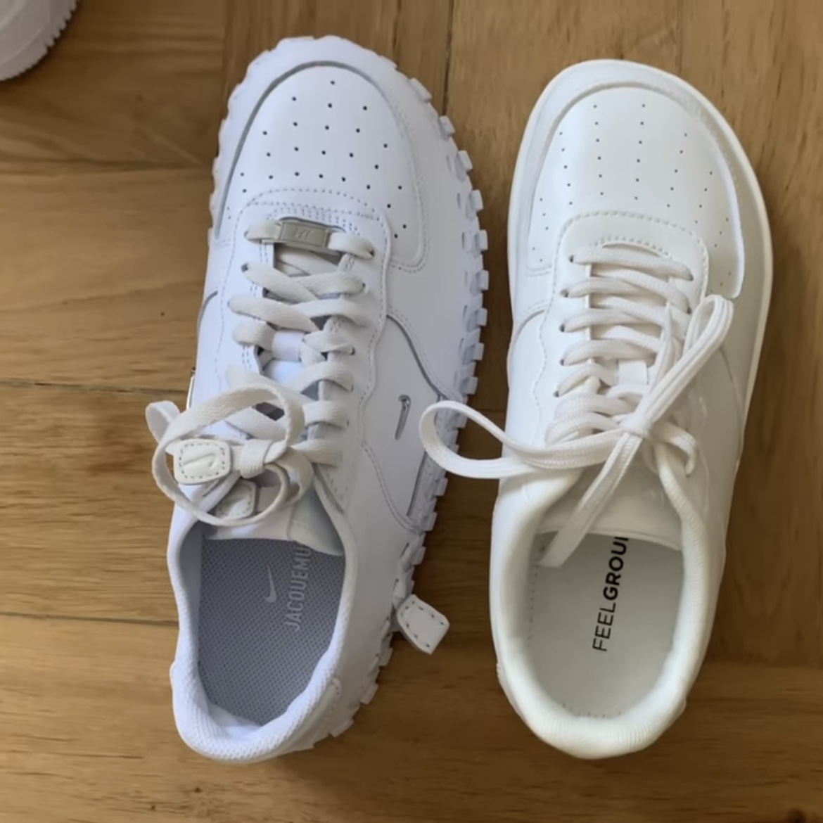 Nike x Jacquemus J Force 1 Low LX SP White 착용 스타일 - 4