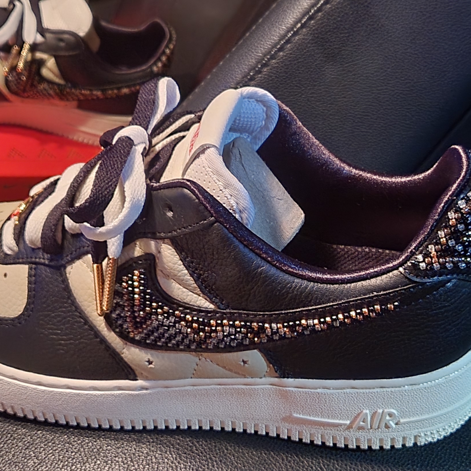 (W) Nike x Premium Goods Air Force 1 Low Black Sand 착용 스타일 - 3
