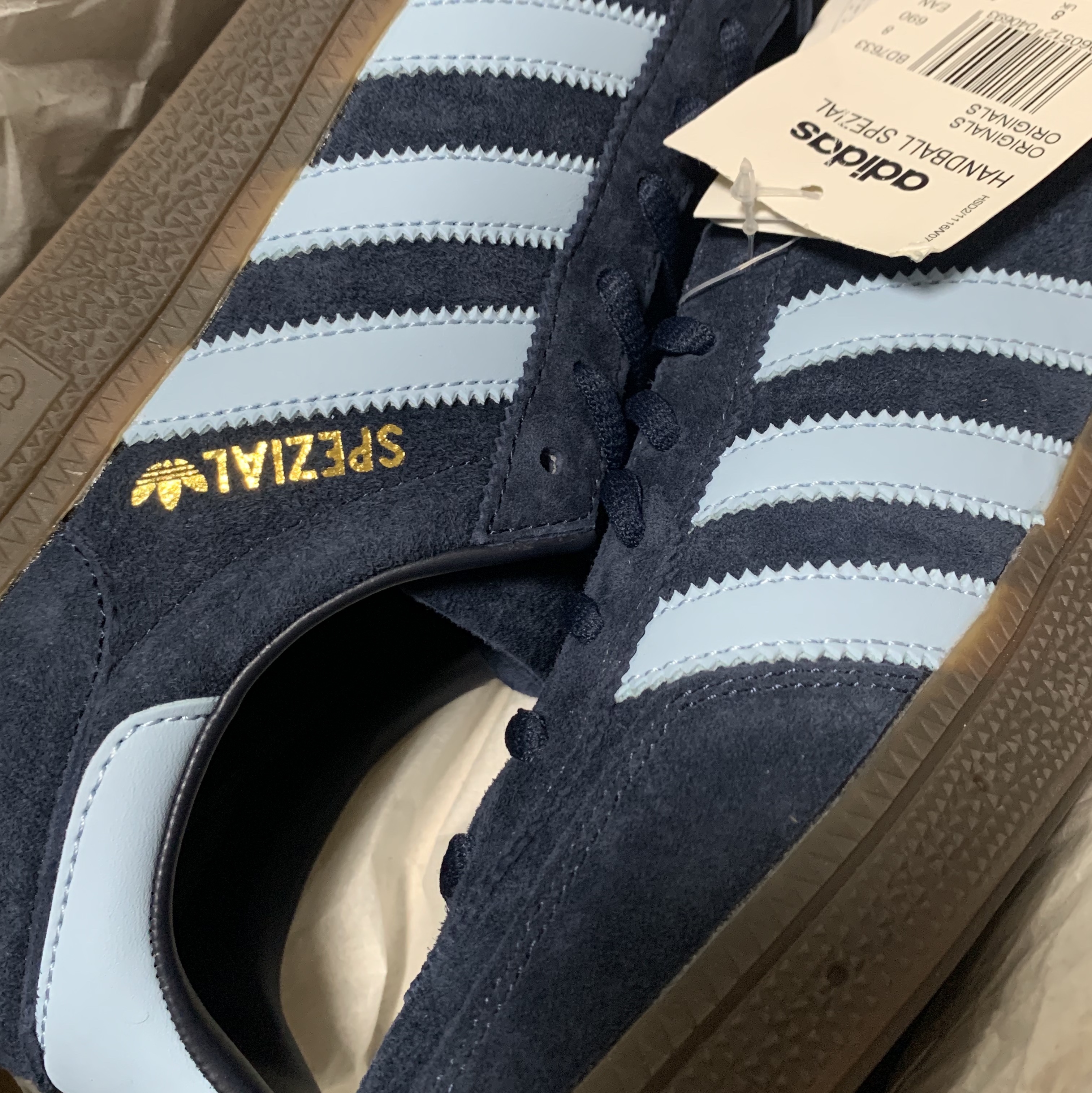 Adidas Spezial Handball Collegiate Navy 착용 스타일