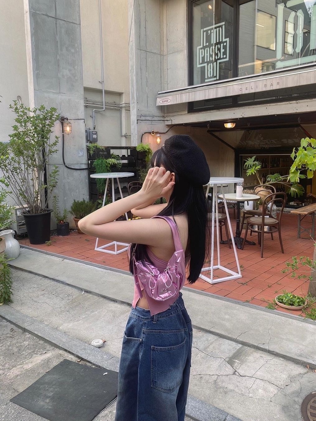 Yieyie Women Sasha Bag Angelic Pink 착용 스타일 - 3