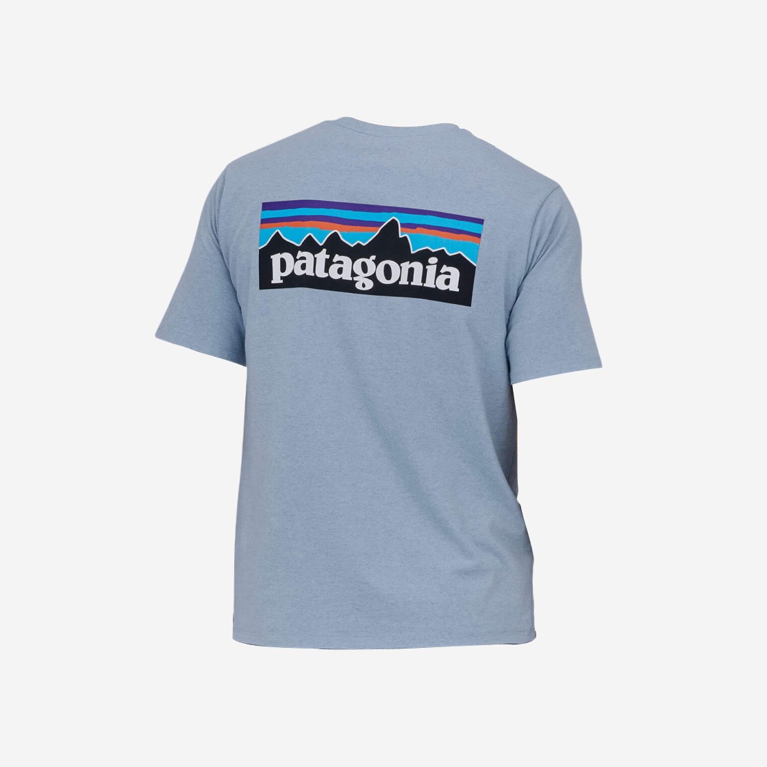 Patagonia P-6 Logo Responsibili-Tee Steam Blue 상세 이미지 1