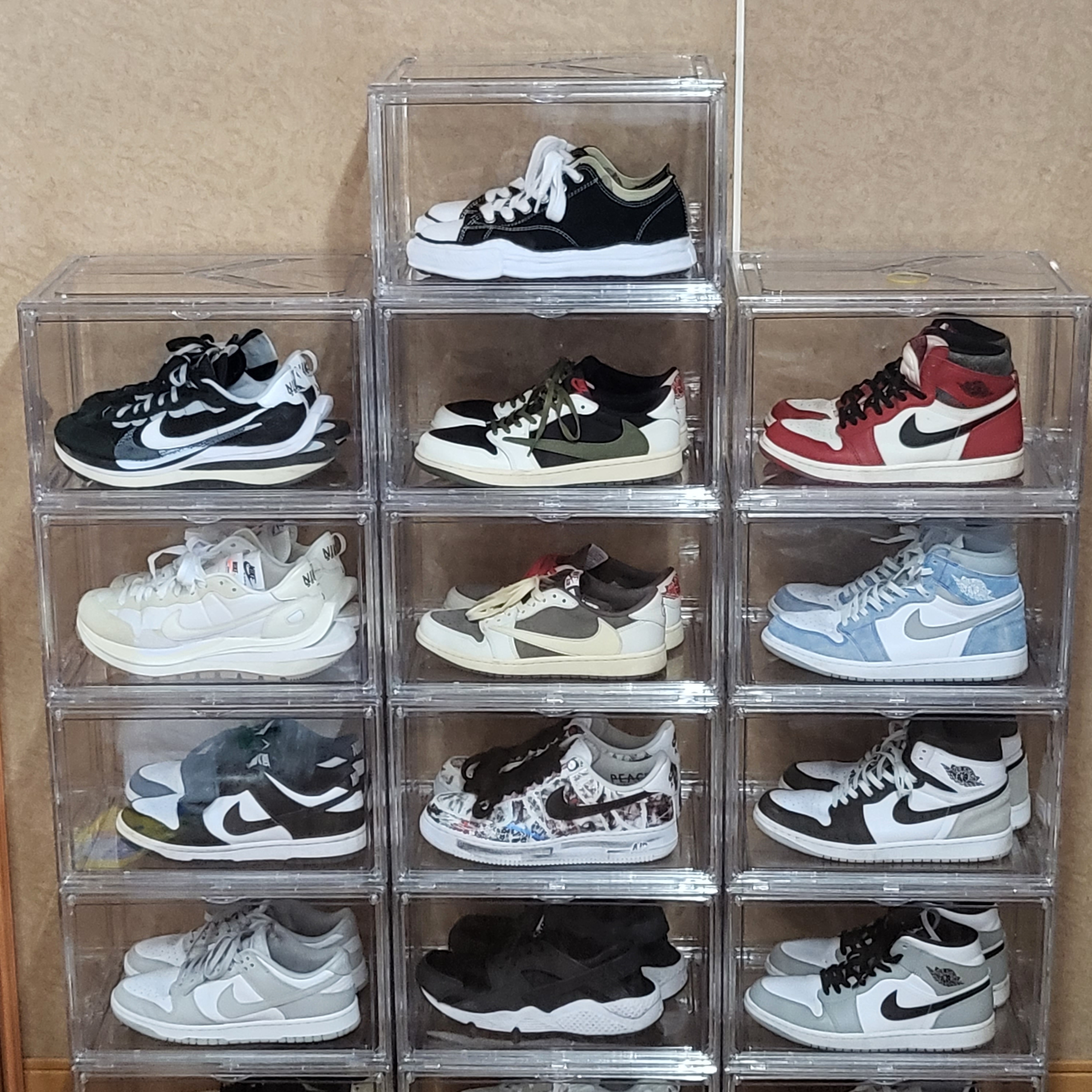 Maison Mihara Yasuhiro Peterson OG Sole Canvas Low Sneakers Black, Nike x Peaceminusone Air Force 1 Low Para-Noise 2.0 착용 스타일