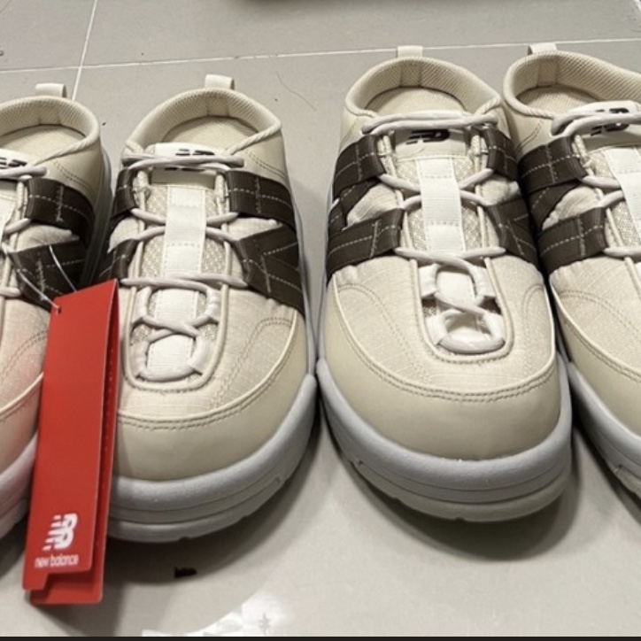 New Balance CRV Mule V2 Ivory 착용 스타일