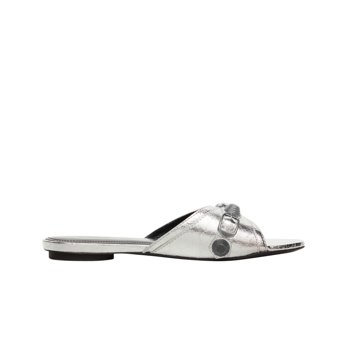 (W) 발렌시아가 카골 샌들 메탈라이즈드 실버((W) Balenciaga Cagole Sandal Metallized Silver) - 1