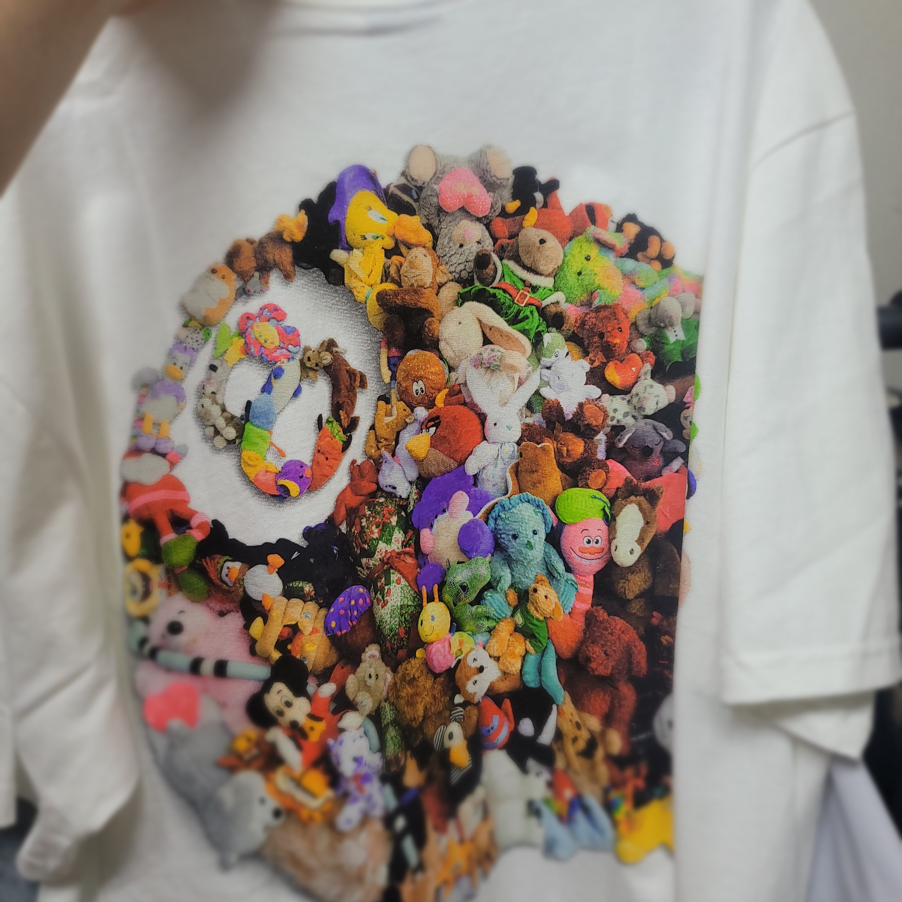 Stussy Plush T-Shirt White 착용 스타일 - 2