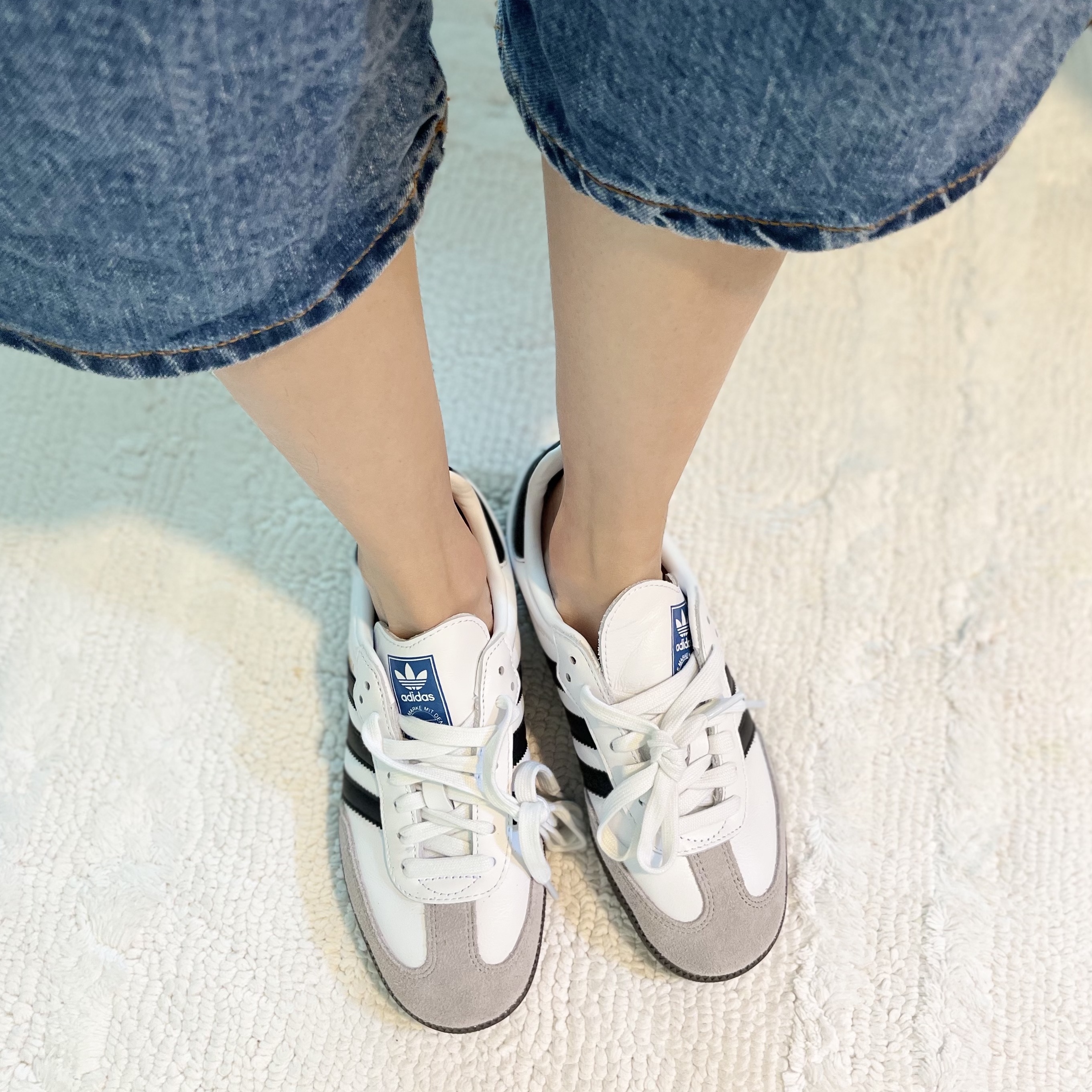 Adidas Samba OG Cloud White 착용 스타일
