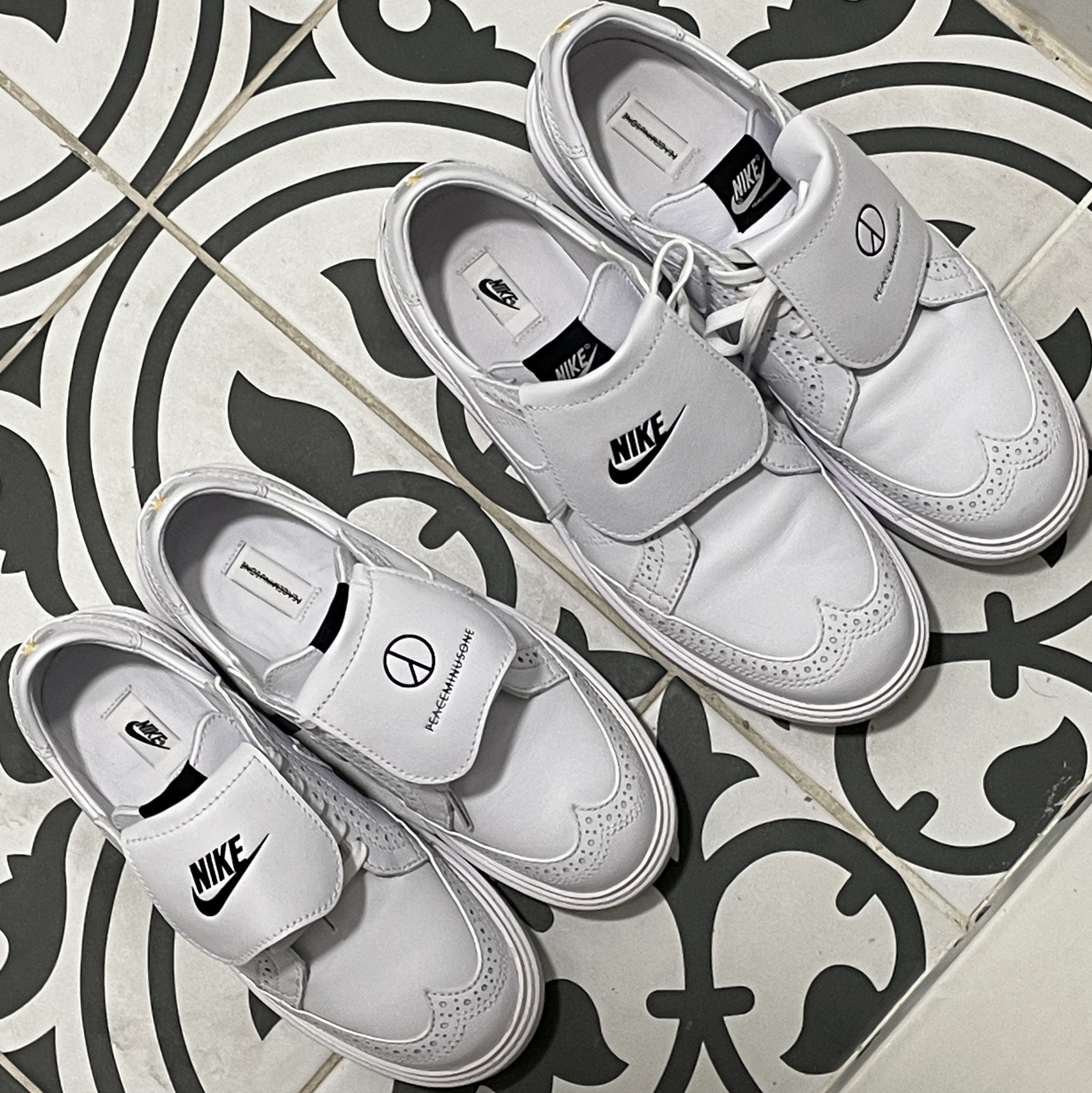 Nike x Peaceminusone Kwondo1 White 착용 스타일
