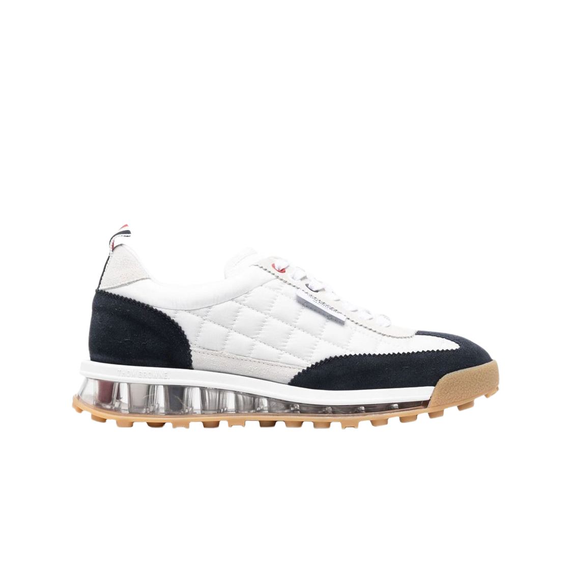 (W) 톰브라운 테크 러너 퀼티드 스니커즈 네이비 화이트((W) Thom Browne Tech Runner Quilted Sneakers Navy White) - 1