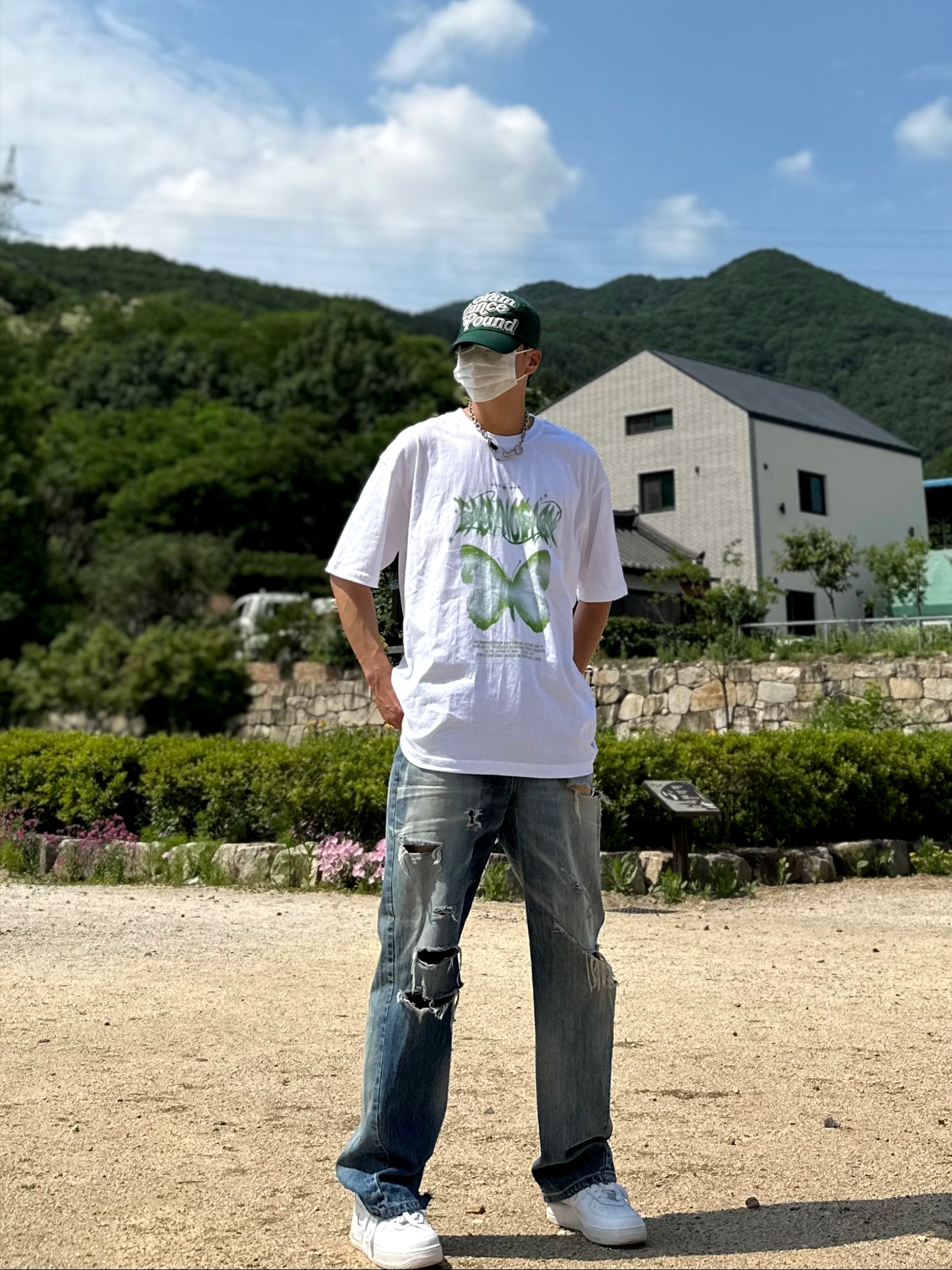 Nike Air Force 1 '07 Low White 착용 스타일 - 1