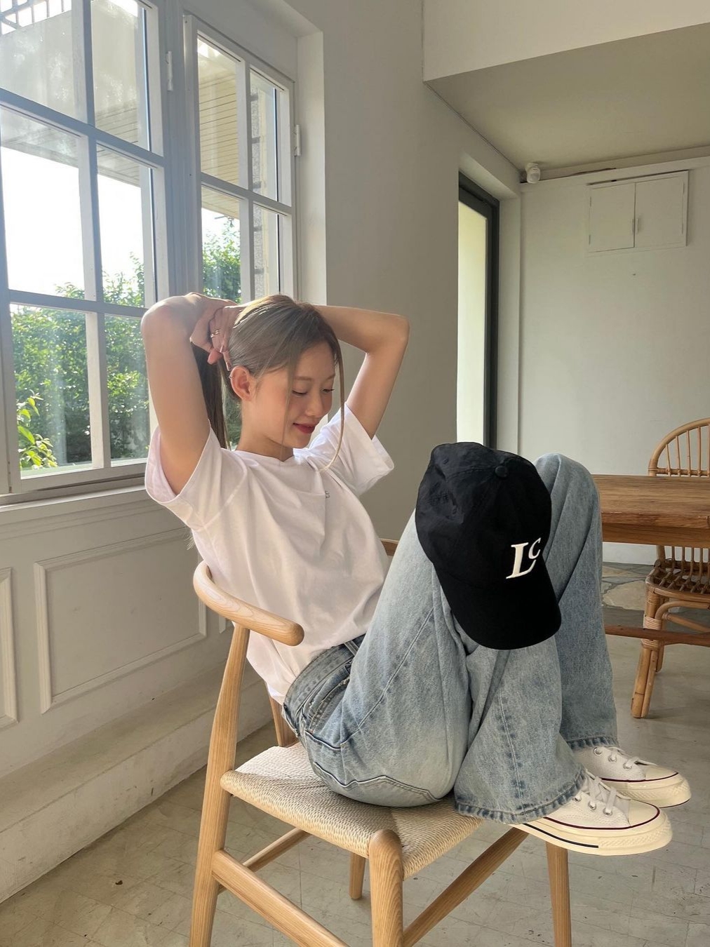 Converse Chuck 70 Ox White - Standard 착용 스타일