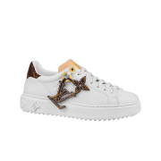 (W) Louis Vuitton Time Out Sneakers Ecru Beige