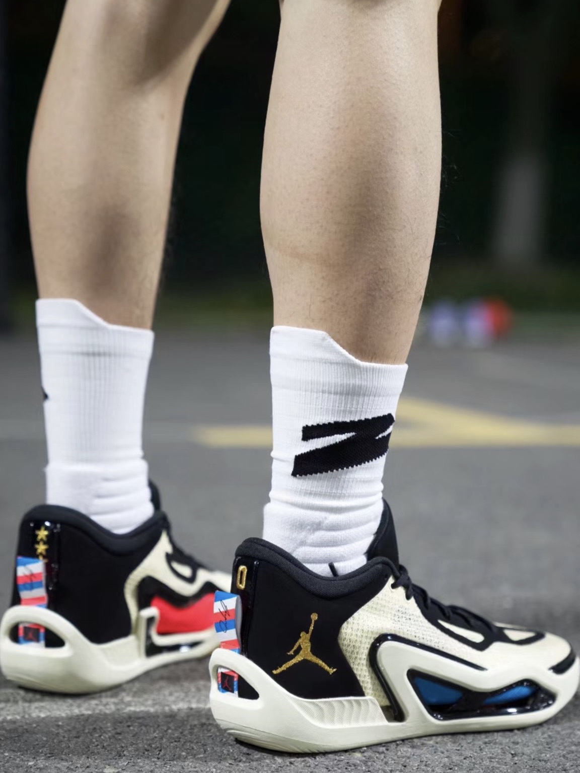 Jordan Tatum 1 PF Barbershop 착용 스타일