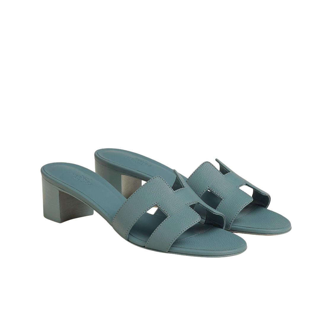 (W) 에르메스 오아시스 샌들 앱송 & 그리 앙따르띠끄((W) Hermes Oasis Sandal Epsom & Gris Antarctique) - 2