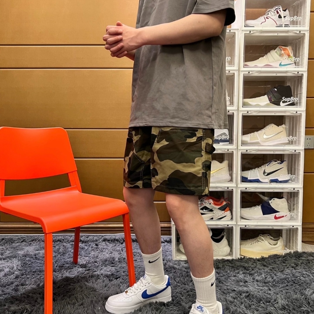 Nike Air Force 1 '07 White Royal Blue 착용 스타일