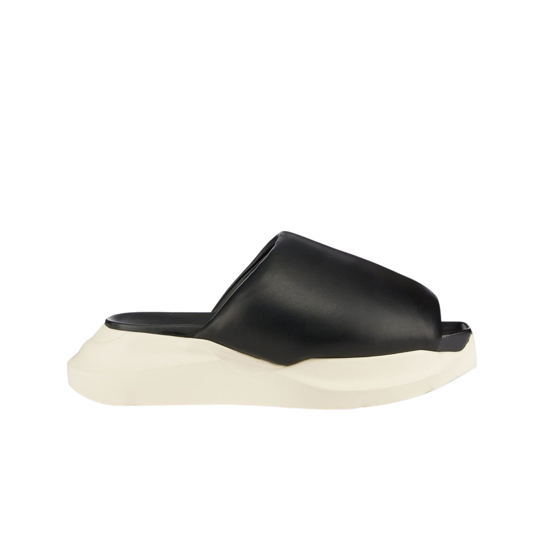 릭 오웬스 EDFU 게스 퍼퍼 슬라이드 블랙 밀크 화이트(Rick Owens EDFU Geth Puffer Slide Black Milk White) - 1