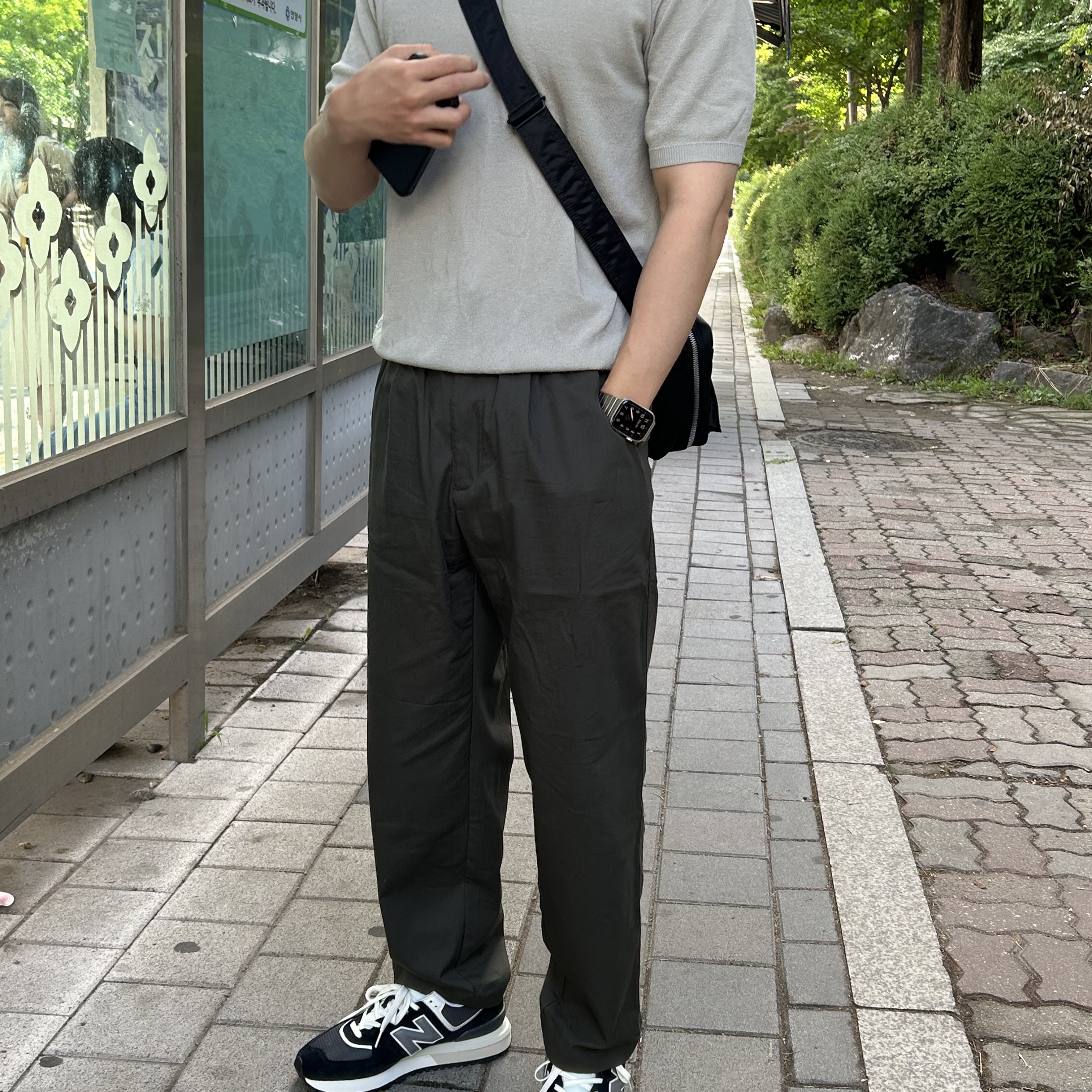 New Balance 574 Legacy Black 착용 스타일