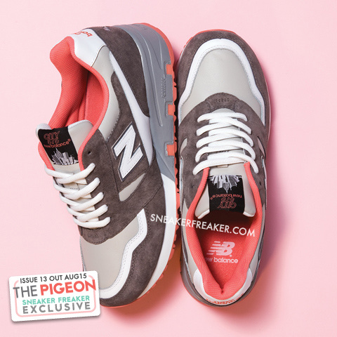 New Balance x Staple 575 Pigeon Grey Pink 착용 스타일 - 2