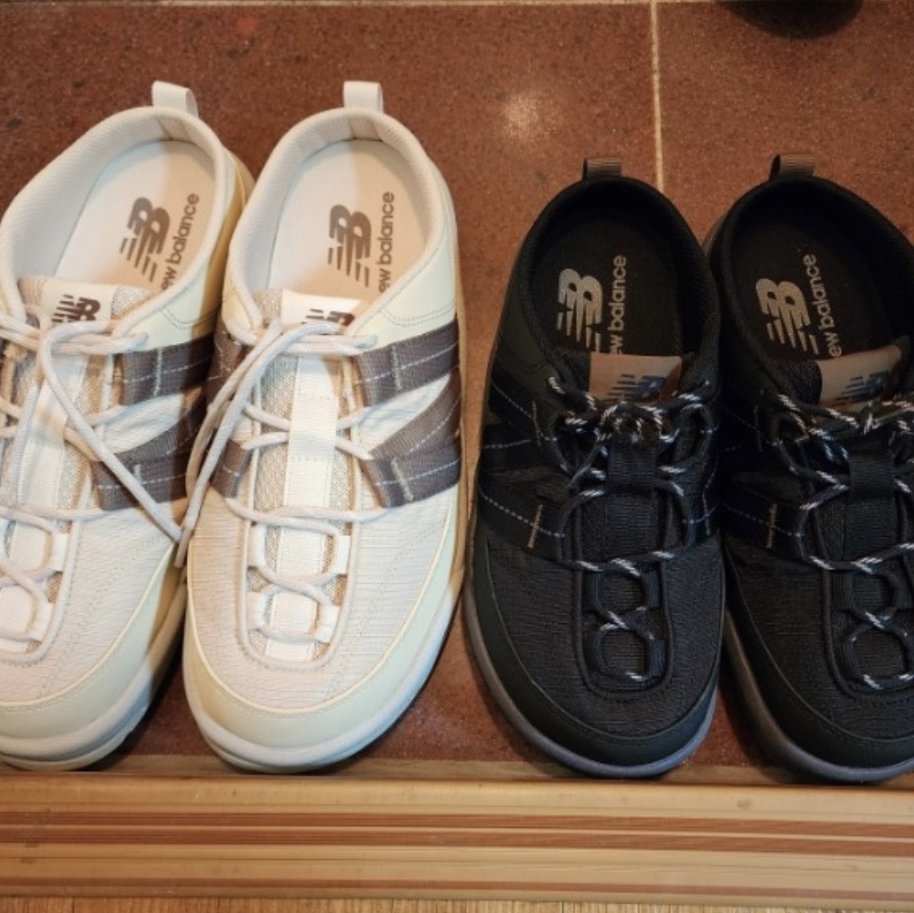 New Balance CRV Mule V2 Ivory 착용 스타일