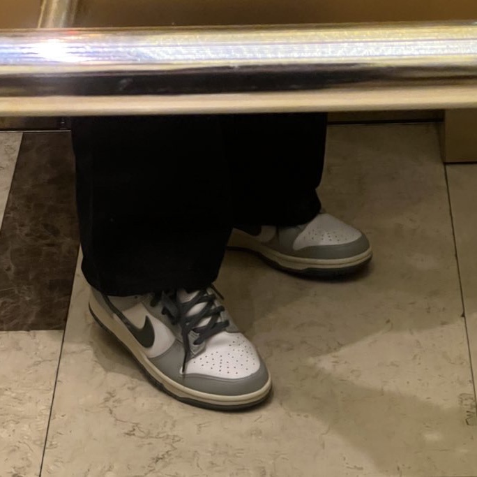 (W) Nike Dunk Low Light Smoke Grey 착용 스타일